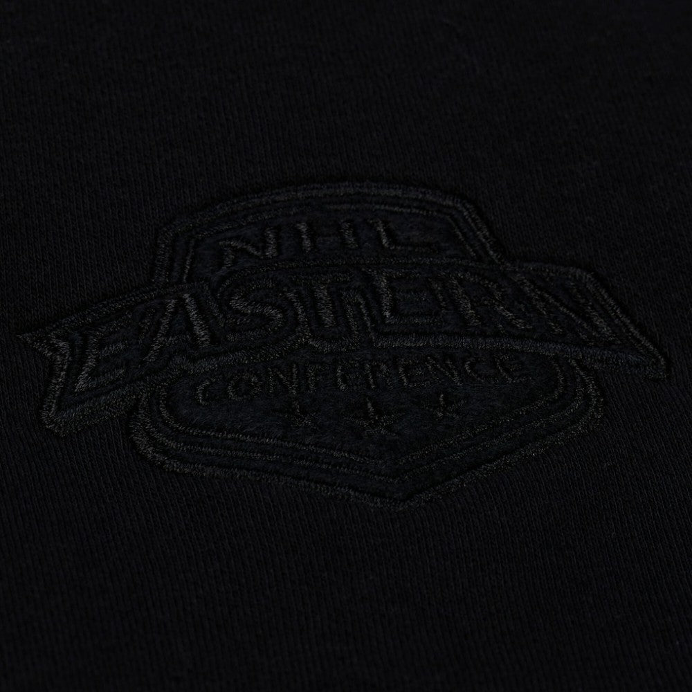 Detroit Red Wings Mitchell & Ness Unisex Phantom Fleece Crew Neck Sweatshirt - Black - NHL