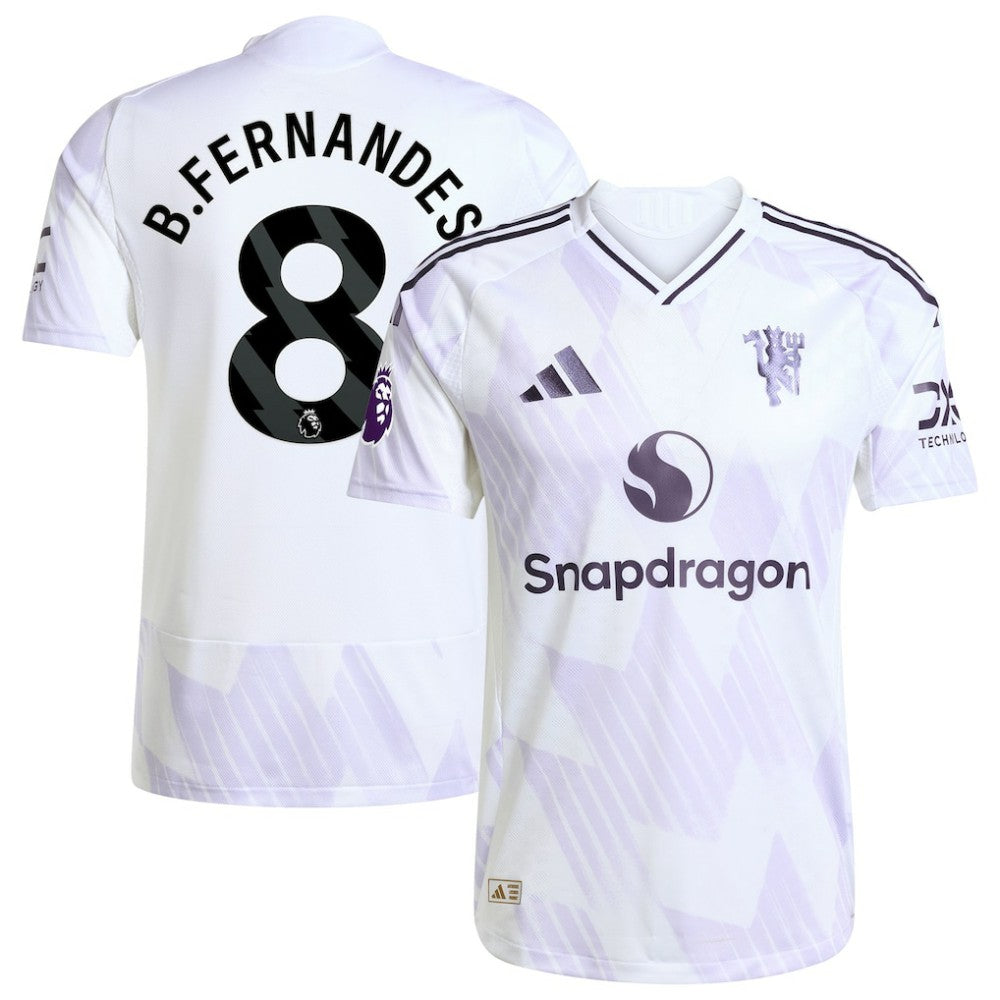 Bruno Fernandes Manchester United 2025/26 Away Player Jersey White | Adidas