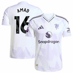 Amad Diallo Manchester United 2025/26 Away Player Jersey White | Adidas Sale