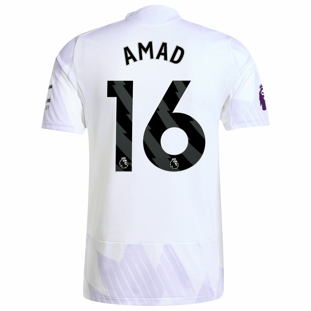 Amad Diallo Manchester United 2025/26 Away Player Jersey White | Adidas Sale