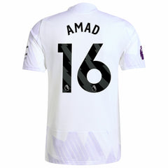 Amad Diallo Manchester United 2025/26 Away Player Jersey White | Adidas Sale