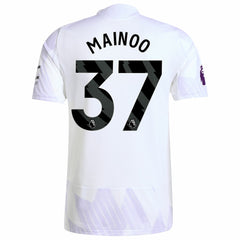Kobbie Mainoo Manchester United 2025/26 Away Player Jersey White | Adidas Online