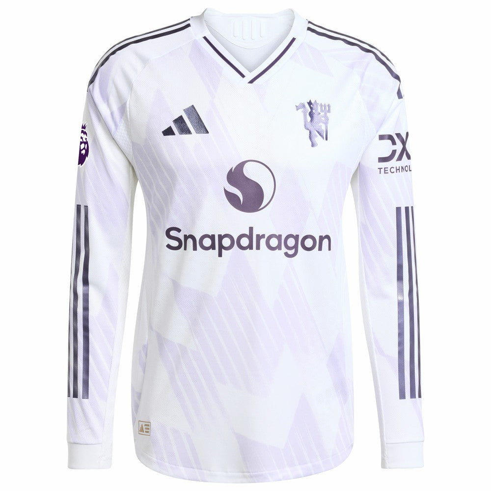 Bruno Fernandes Manchester United 2025/26 Away Long Sleeve Player Jersey White | Adidas Sale