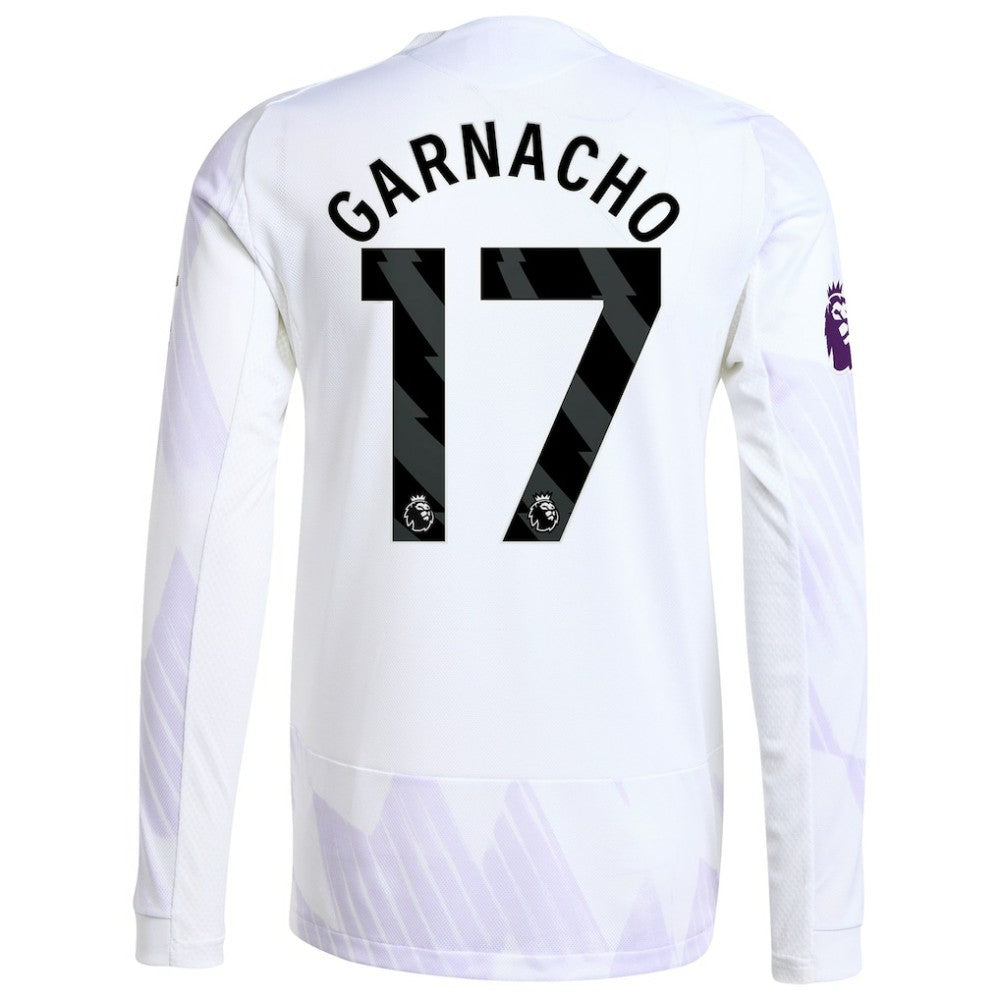 Alejandro Garnacho Manchester United 2025/26 Away Long Sleeve Player Jersey White | Adidas online