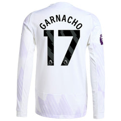 Alejandro Garnacho Manchester United 2025/26 Away Long Sleeve Player Jersey White | Adidas online