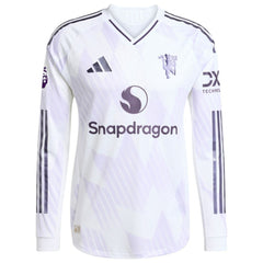 Amad Diallo Manchester United 2025/26 Away Long Sleeve Player Jersey White | Adidas