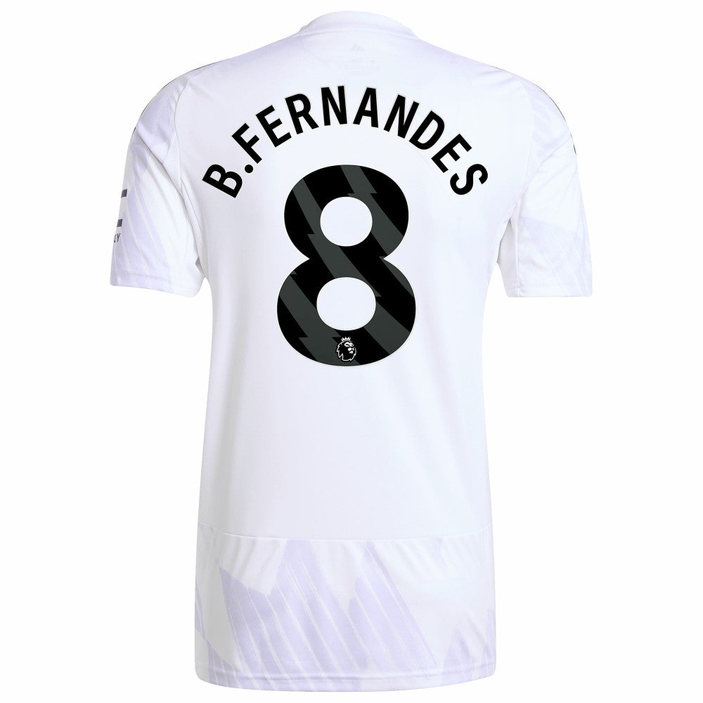 Bruno Fernandes Manchester United 2025/26 Away Replica Player Jersey White | Adidas Online