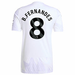 Bruno Fernandes Manchester United 2025/26 Away Replica Player Jersey White | Adidas Online
