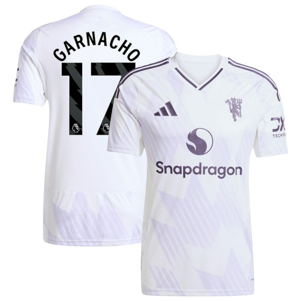 Alejandro Garnacho Manchester United 2025/26 Away Replica Player Jersey White | Adidas online