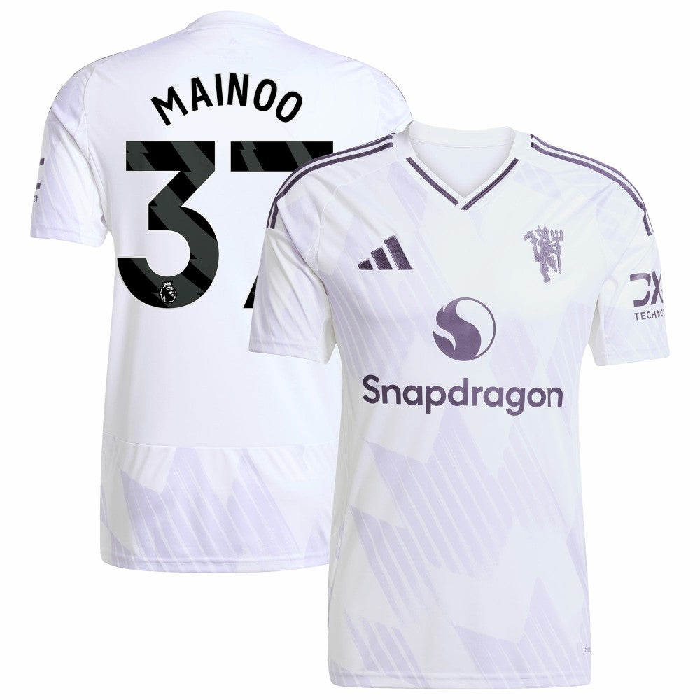 Kobbie Mainoo Manchester United 2025/26 Away Replica Player Jersey White | Adidas discount