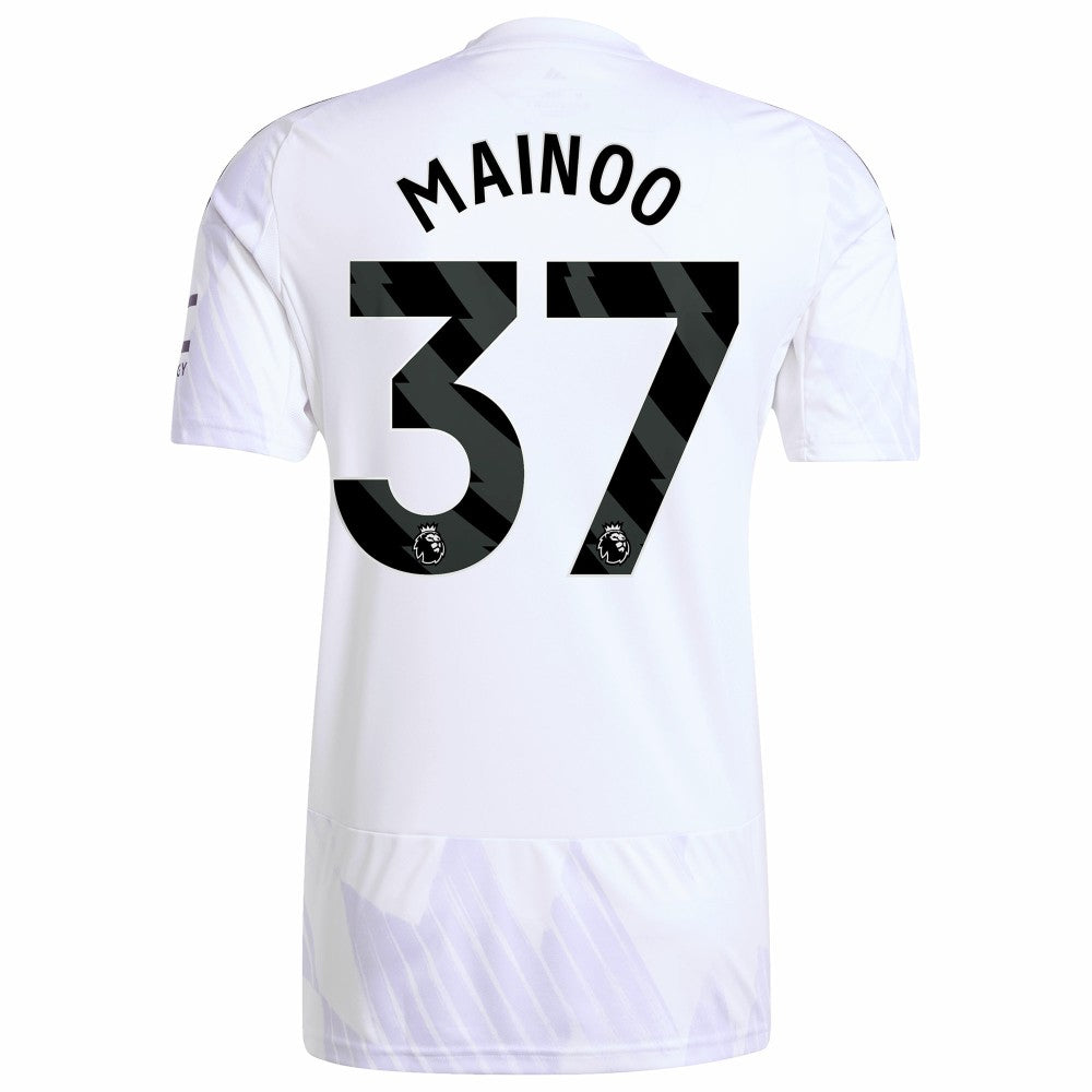 Kobbie Mainoo Manchester United 2025/26 Away Replica Player Jersey White | Adidas discount