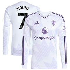Mason Mount Manchester United 2025/26 Away Replica Long Sleeve Player Jersey White | Adidas discount