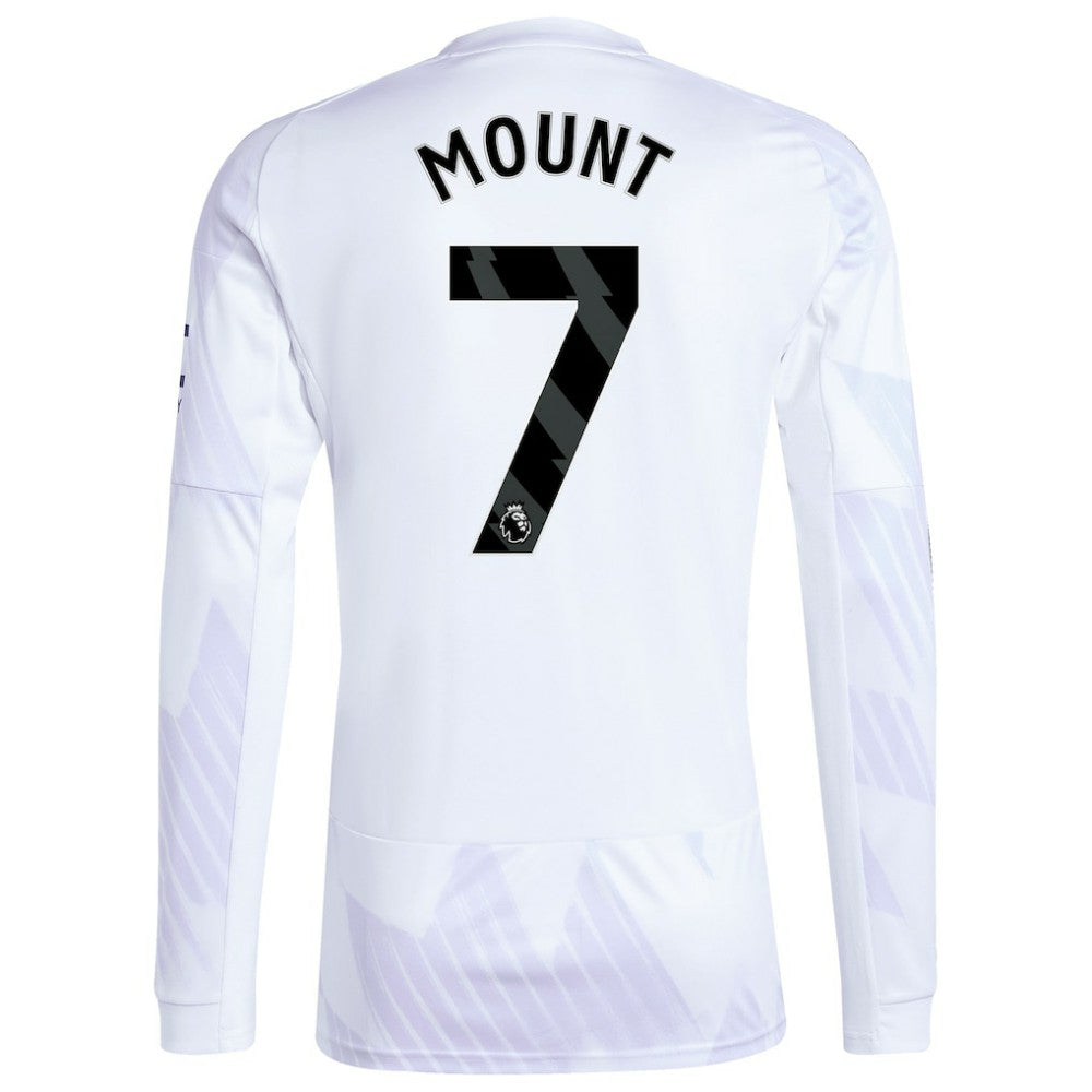 Mason Mount Manchester United 2025/26 Away Replica Long Sleeve Player Jersey White | Adidas discount
