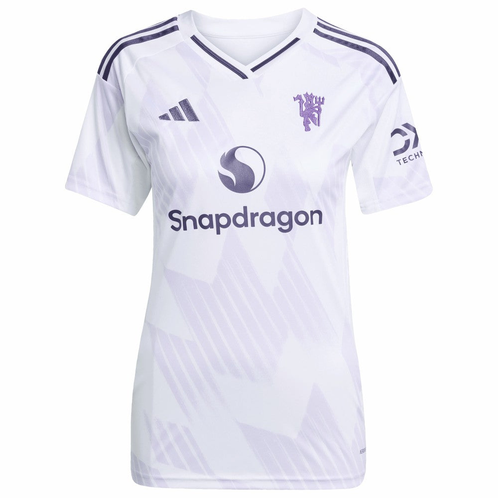 Bruno Fernandes Manchester United Women's 2025/26 Away Replica Player Jersey White | Adidas Sale
