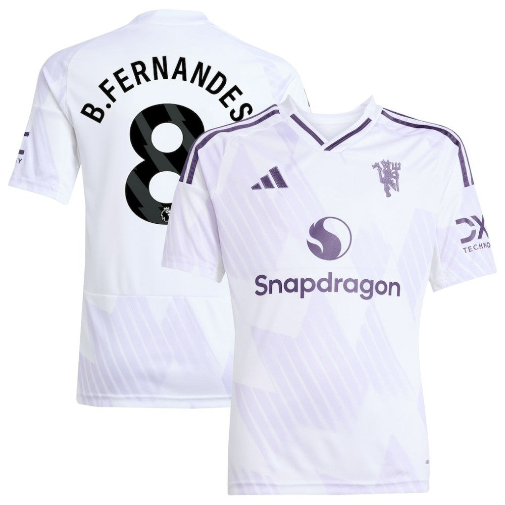 Bruno Fernandes Manchester United Youth 2025/26 Away Replica Player Jersey White | Adidas online