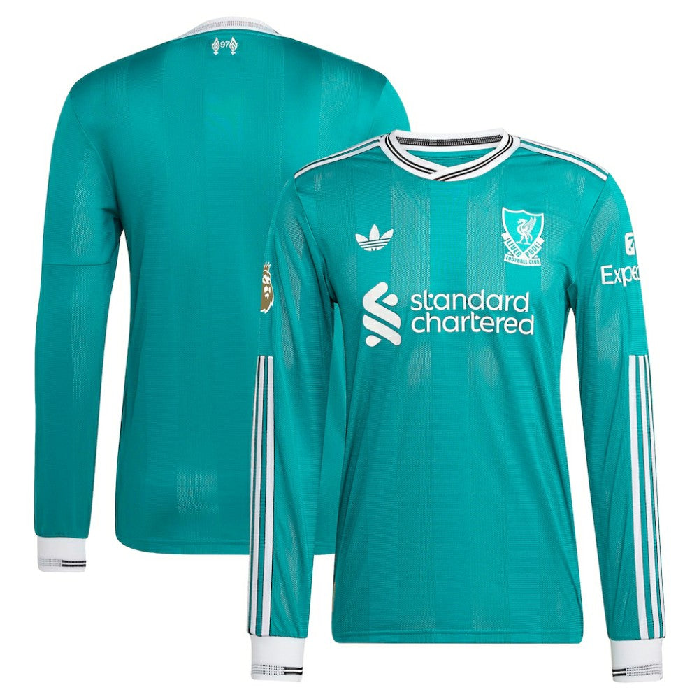 Liverpool 2025/26 Third Long Sleeve Jersey Green | Adidas Online