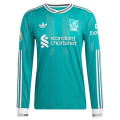 Liverpool 2025/26 Third Long Sleeve Jersey Green | Adidas Online