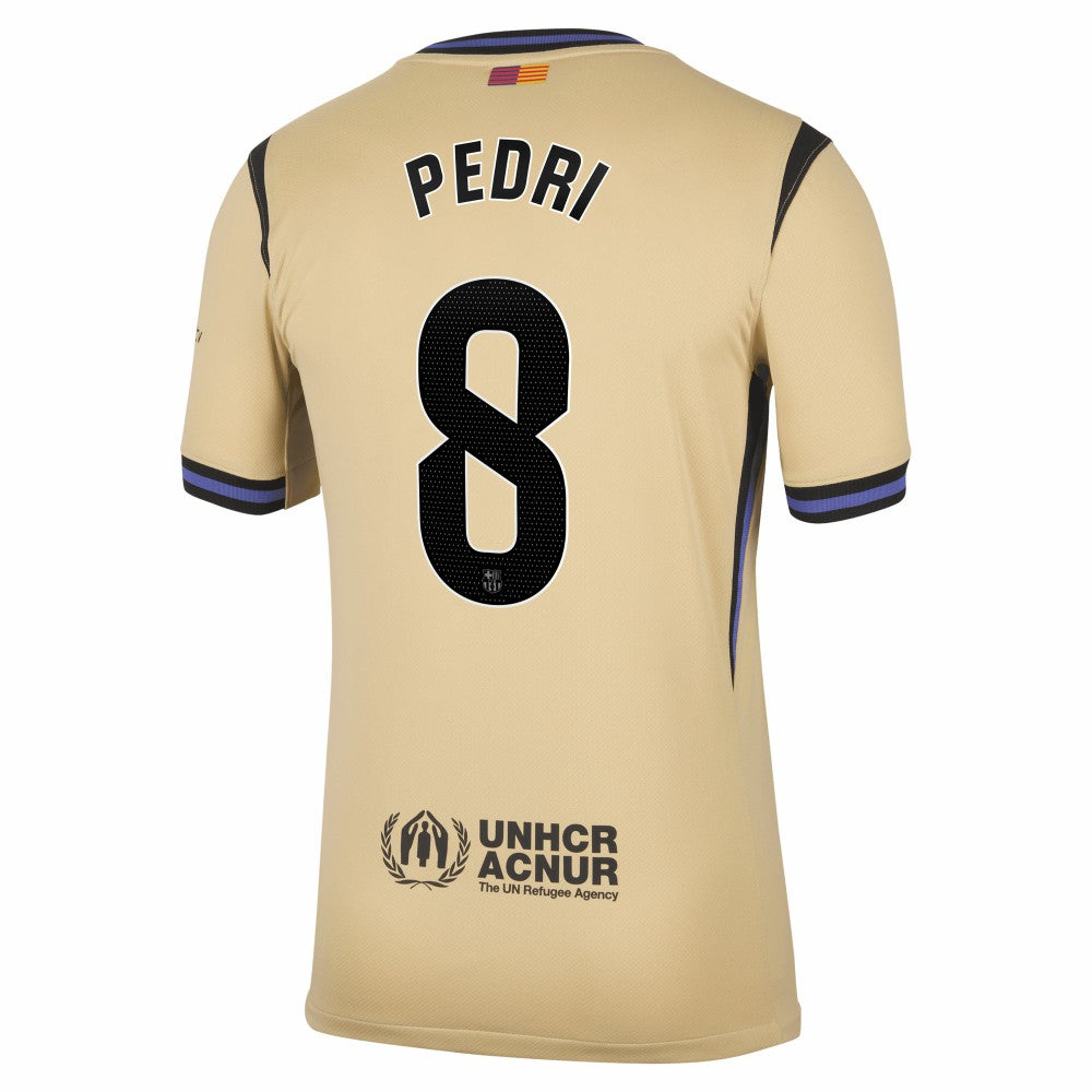 Pedri Barcelona 2025/26 Away Stadium Replica Jersey Gold | Nike Online