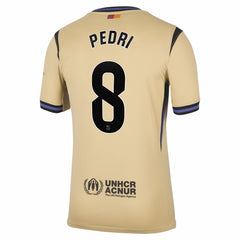 Pedri Barcelona 2025/26 Away Stadium Replica Jersey Gold | Nike Online