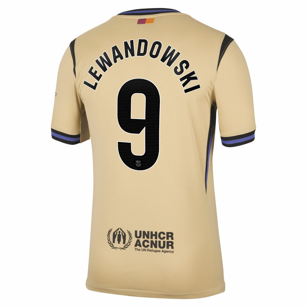 Robert Lewandowski Barcelona 2025/26 Away Stadium Replica Jersey Gold | Nike cheap