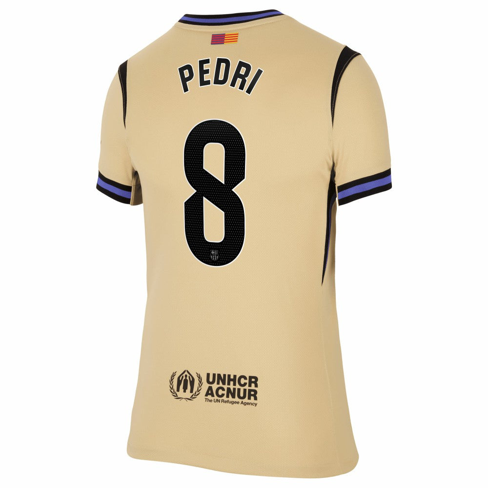 Pedri Barcelona Women's 2025/26 Away Stadium Replica Jersey Gold | Nike discount