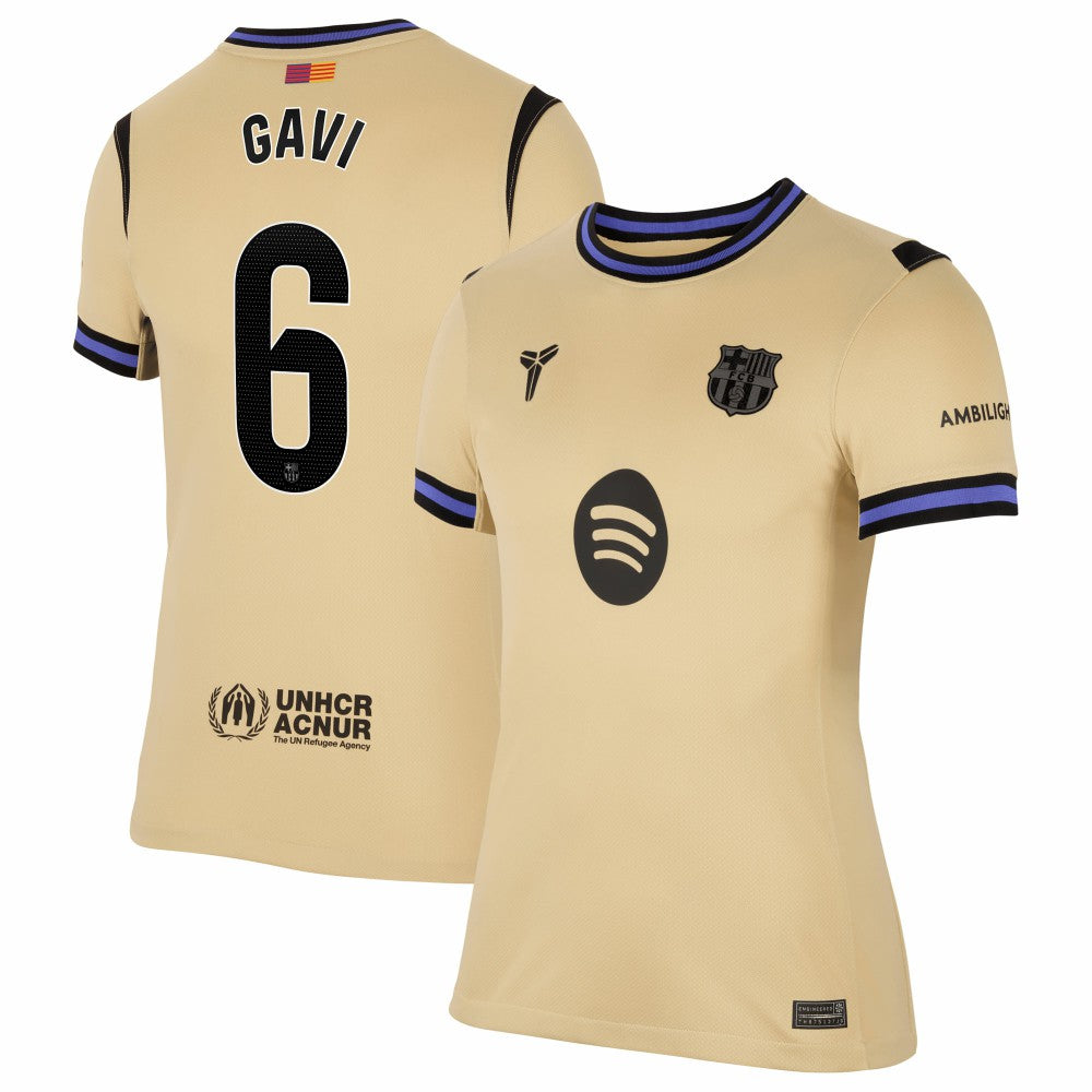 Gavi Barcelona Women's 2025/26 Away Stadium Replica Jersey Gold | Nike discount