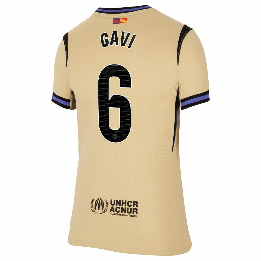 Gavi Barcelona Women's 2025/26 Away Stadium Replica Jersey Gold | Nike discount