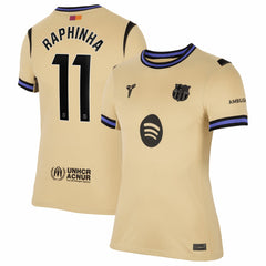 Raphinha Barcelona Women's 2025/26 Away Stadium Replica Jersey Gold | Nike online