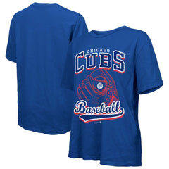Chicago Cubs Majestic Threads Women's Oversized First Base T-Shirt - MLB
