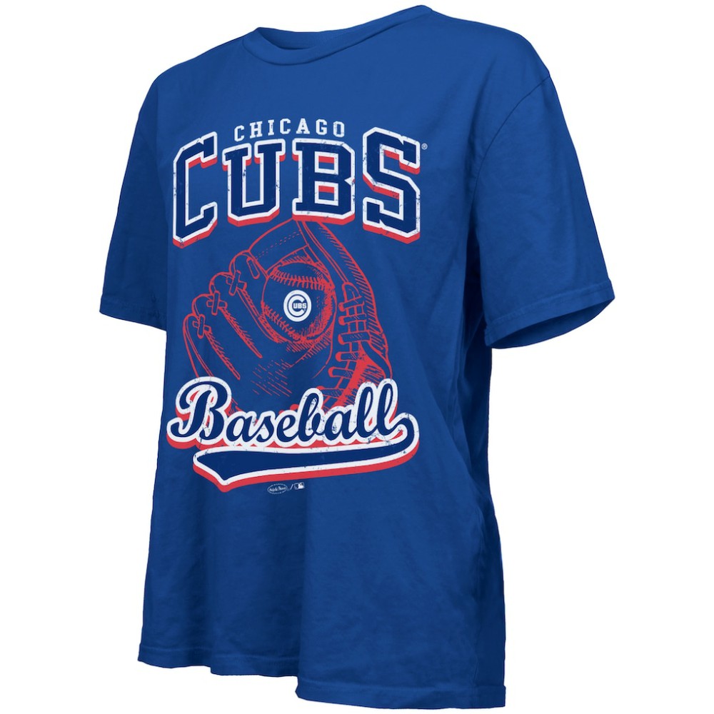 Chicago Cubs Majestic Threads Women's Oversized First Base T-Shirt - MLB