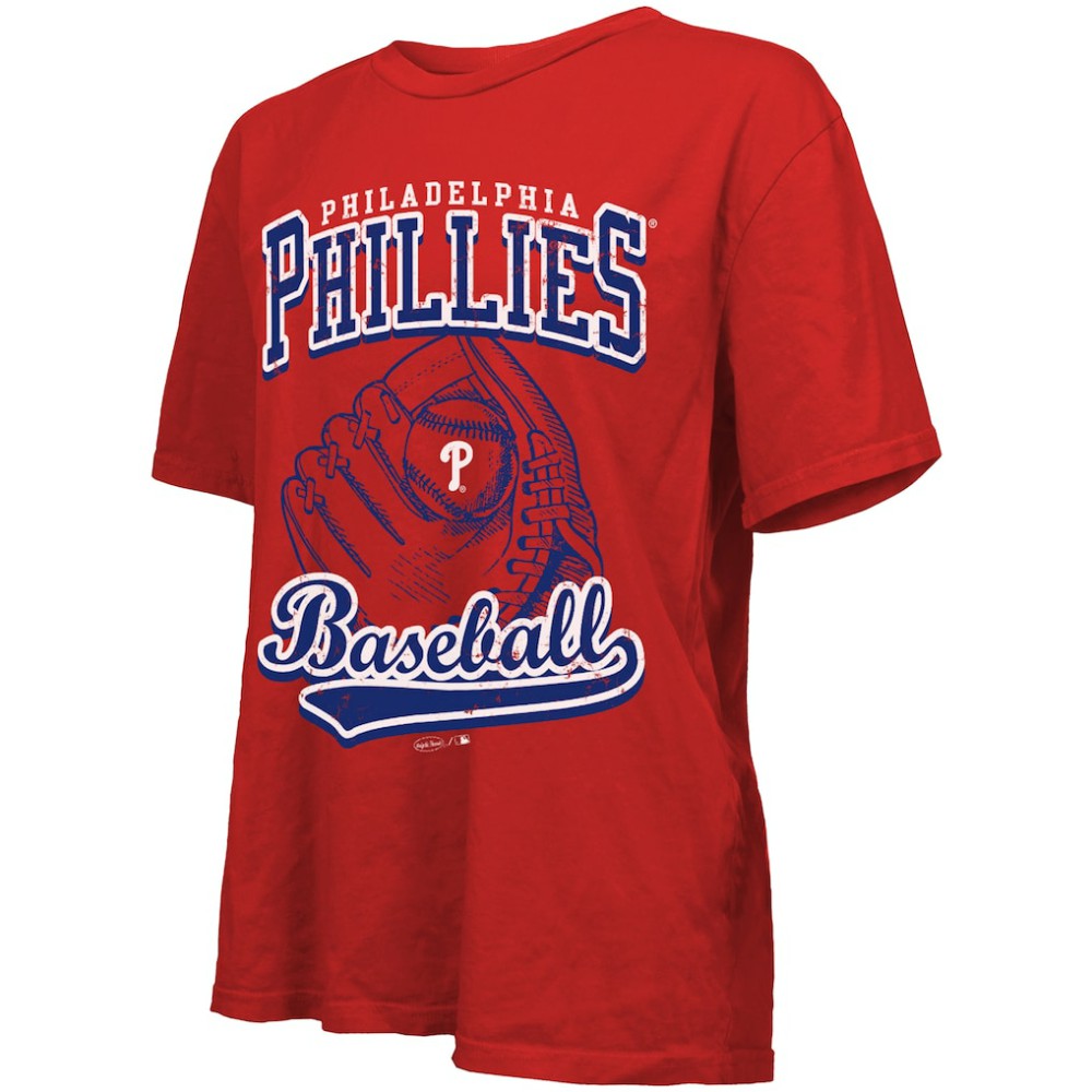 Philadelphia Phillies Majestic Threads Women's Oversized First Base T-Shirt - MLB