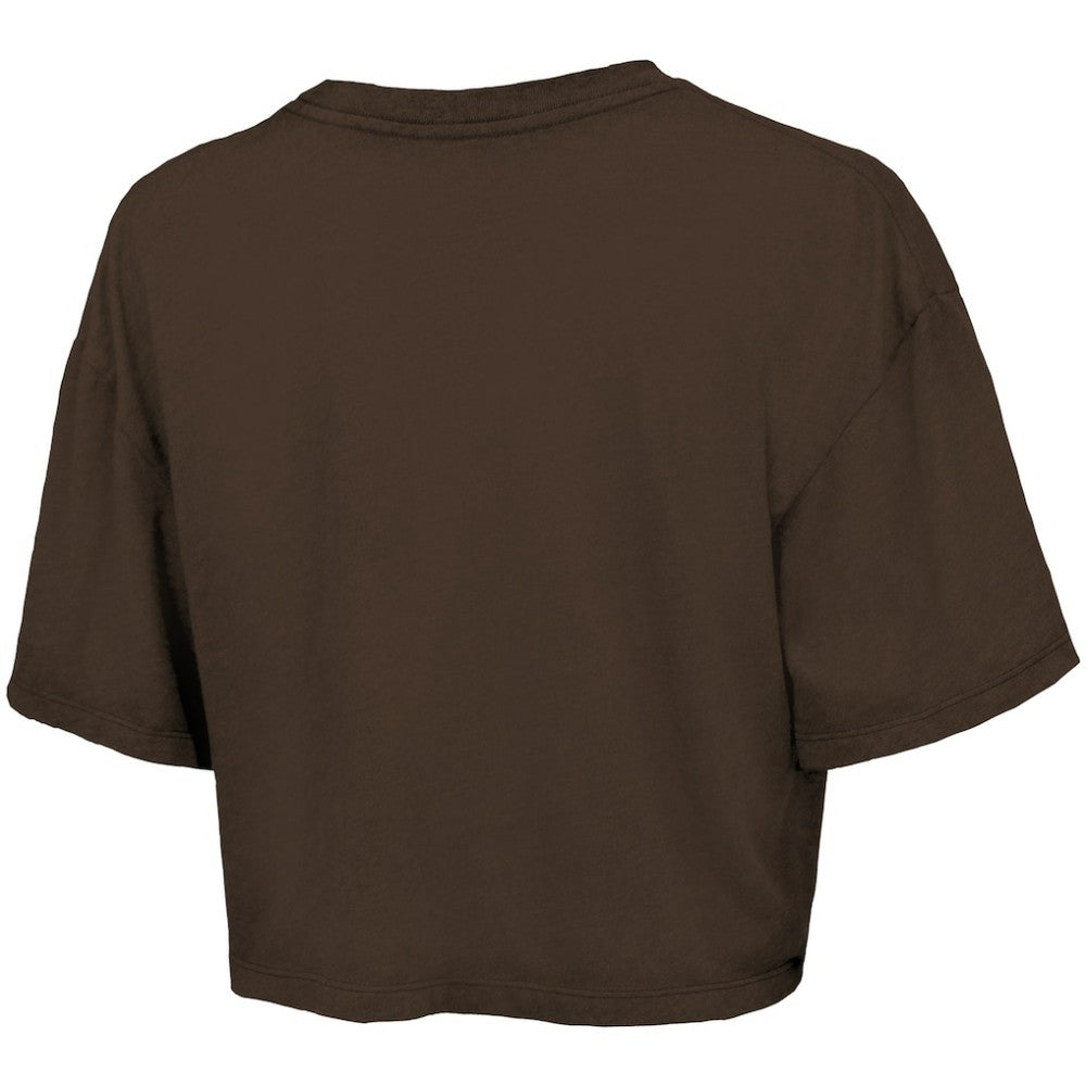 San Diego Padres Majestic Threads Women's Boxy Crop T-Shirt - MLB