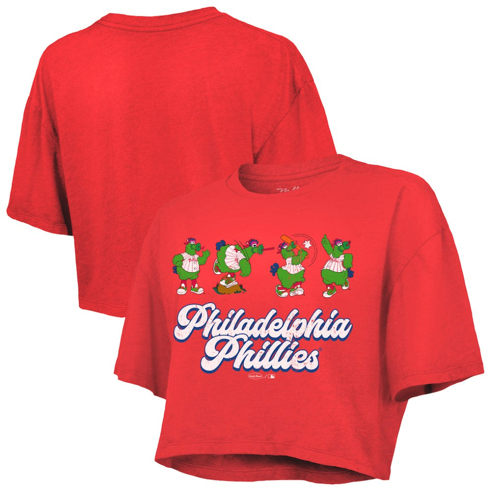 Philadelphia Phillies Majestic Threads Women's Boxy Crop T-Shirt - MLB