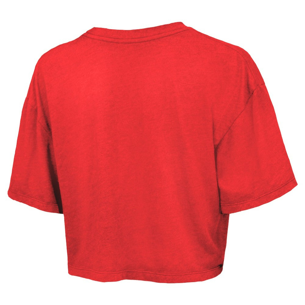 Philadelphia Phillies Majestic Threads Women's Boxy Crop T-Shirt - MLB