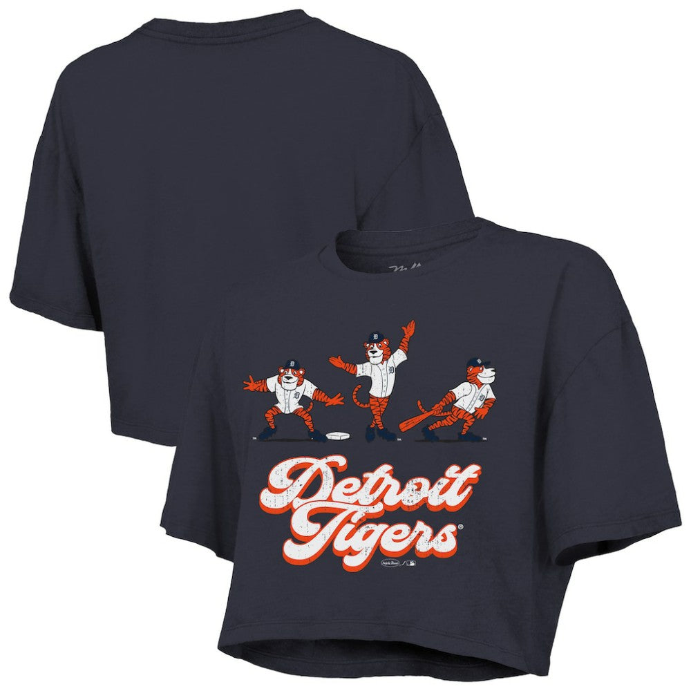 Detroit Tigers Majestic Threads Women's Boxy Crop T-Shirt - MLB