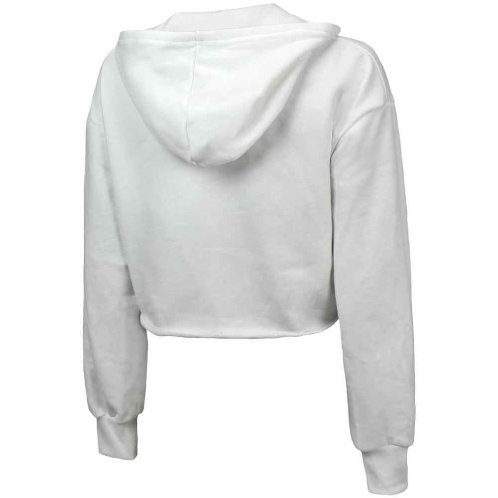 Detroit Tigers Majestic Threads Women's Cropped Have A Field Day Tri-Blend Hoodie - MLB