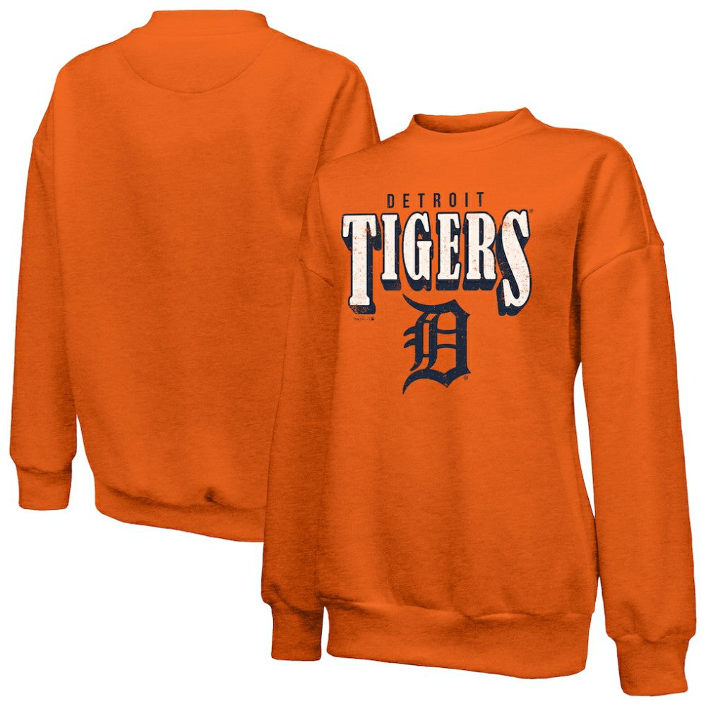 Detroit Tigers Majestic Threads Women's Bernard Classic Tri-Blend Sweatshirt - MLB