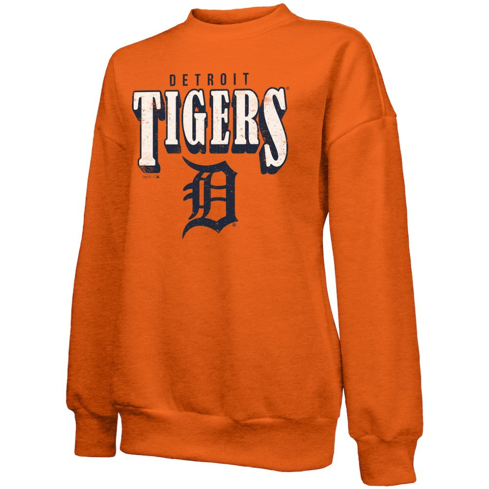 Detroit Tigers Majestic Threads Women's Bernard Classic Tri-Blend Sweatshirt - MLB