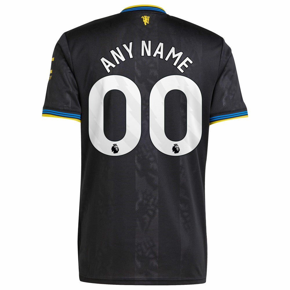 Manchester United 2025/26 Third Replica Custom Jersey Black | Adidas cheap