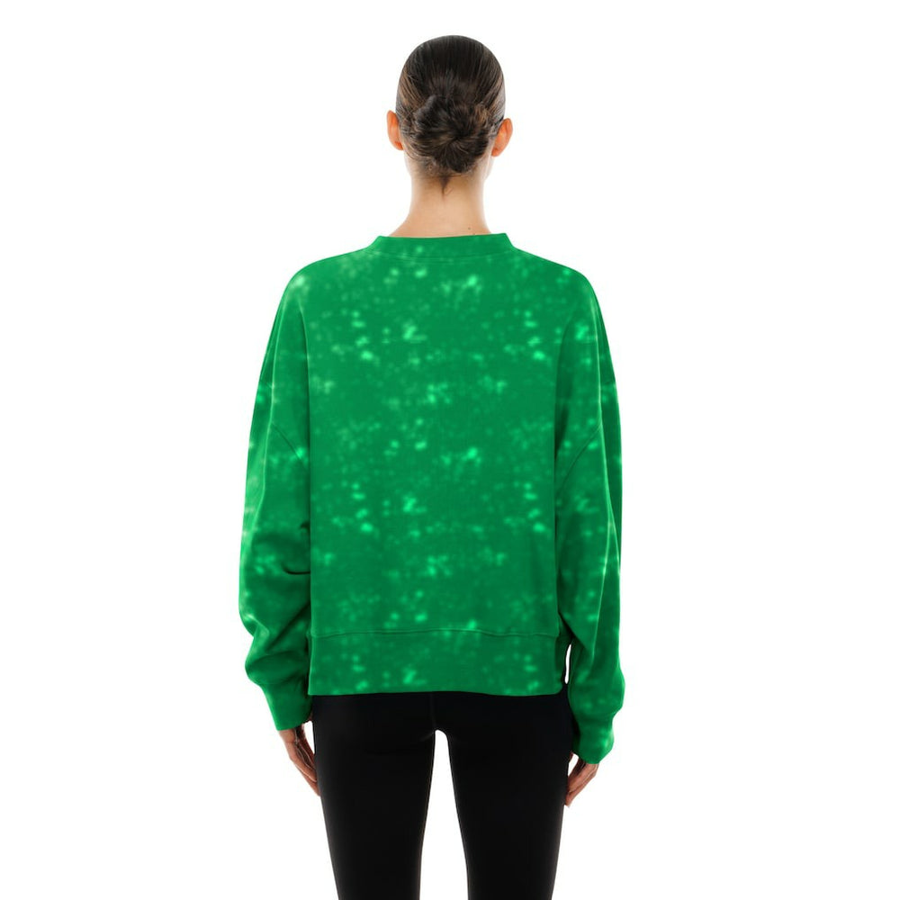 Boston Celtics Women's Throwback Collection Mineral Wash Crewneck Sweatshirt Kelly Green - NBA