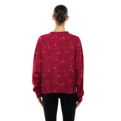 Cleveland Cavaliers Women's Throwback Collection Mineral Wash Crewneck Sweatshirt Wine - NBA