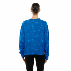 New York Knicks Women's Throwback Collection Mineral Wash Crewneck Sweatshirt Blue - NBA