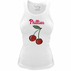 Philadelphia Phillies Tiny Turnip Women's Fitted Cherries Tri-Blend Tank Top - MLB
