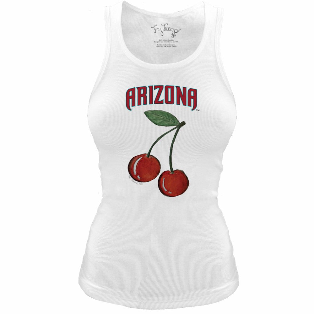Arizona Diamondbacks Tiny Turnip Women's Fitted Cherries Tri-Blend Tank Top - MLB