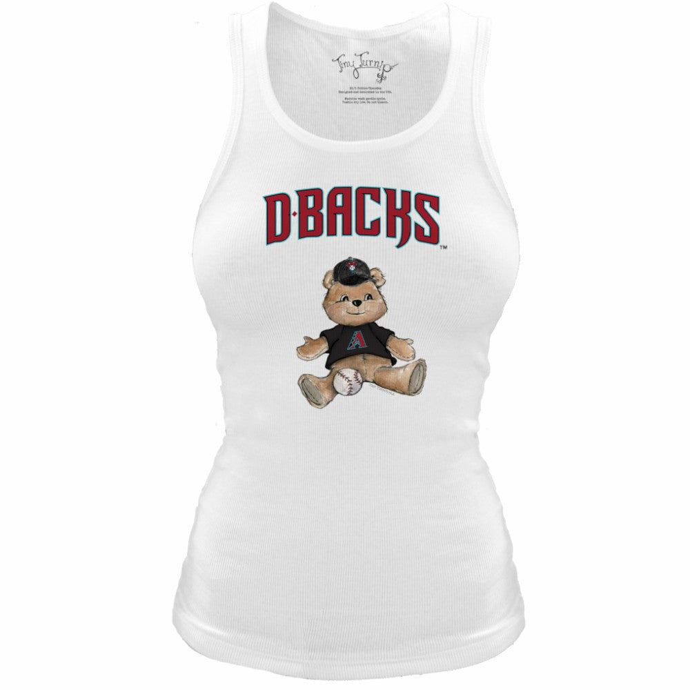 Arizona Diamondbacks Tiny Turnip Women's Fitted Teddy Bear Tri-Blend Tank Top - MLB