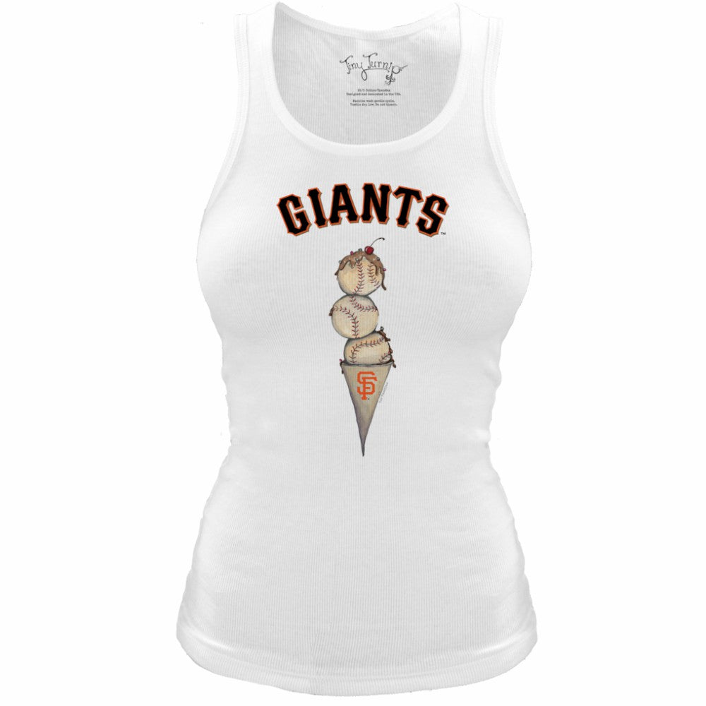 San Francisco Giants Tiny Turnip Women's Fitted Triple Scoop Tri-Blend Tank Top - MLB