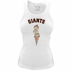 San Francisco Giants Tiny Turnip Women's Fitted Triple Scoop Tri-Blend Tank Top - MLB