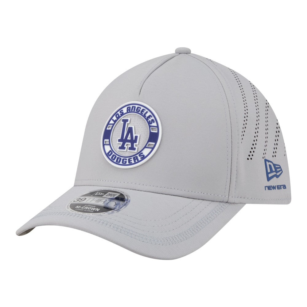 Los Angeles Dodgers New Era Patch 39THIRTY A-Frame M-Crown Perforated Flex Hat - MLB