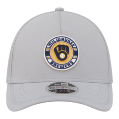 Milwaukee Brewers New Era Patch 39THIRTY A-Frame M-Crown Perforated Flex Hat - MLB