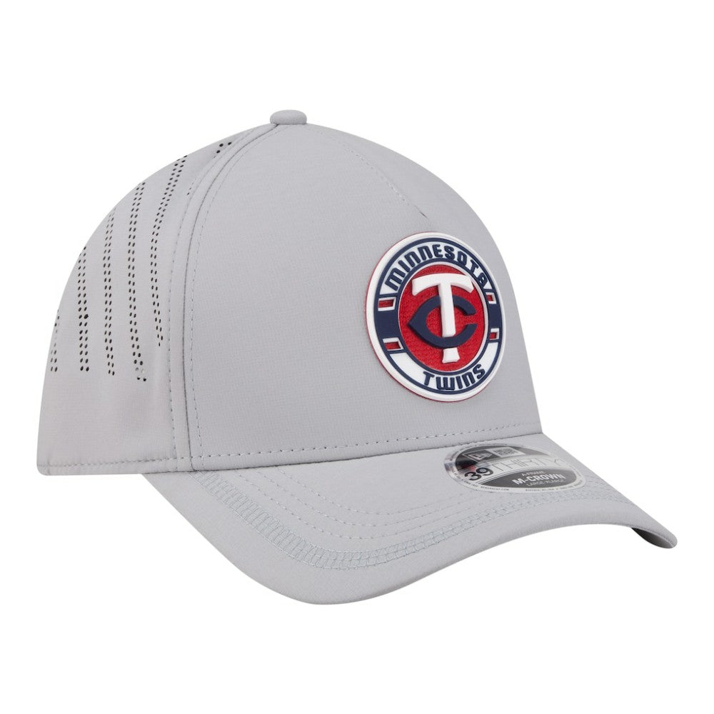 Minnesota Twins New Era Patch 39THIRTY A-Frame M-Crown Perforated Flex Hat - MLB